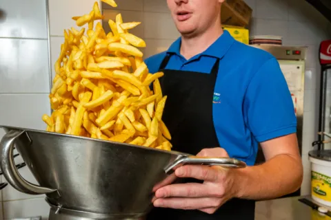 Patat bakken heggies horeca