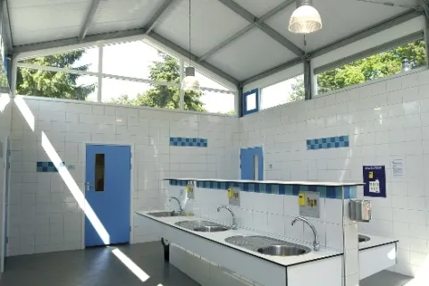 Camping de Zandhegge Sanitairgebouw
