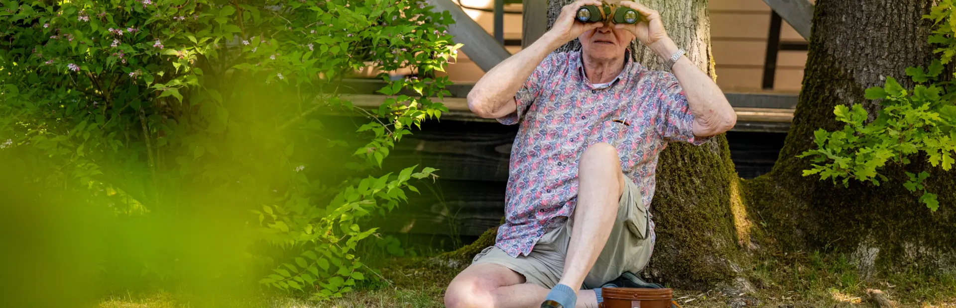 Verrekijker bij accommodatie 3