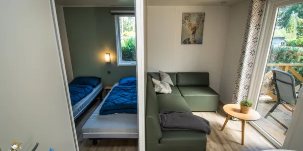 Slaapkamer 1 woonkamer